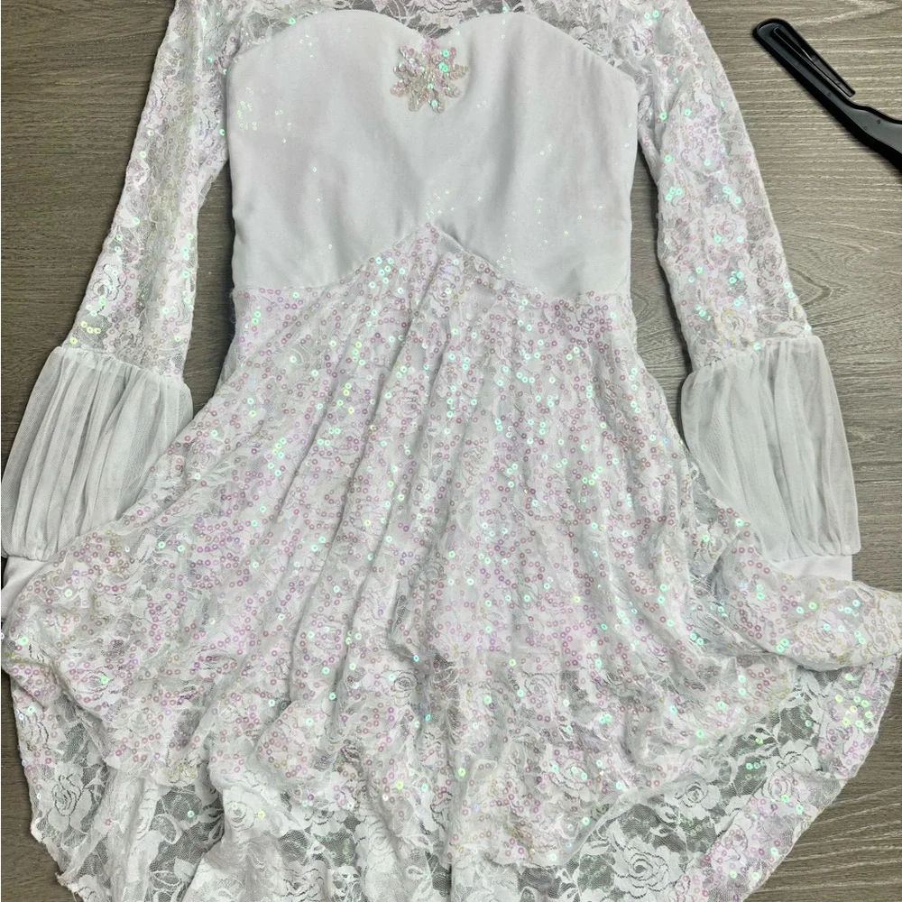 Revolution White Lace Dance Costume